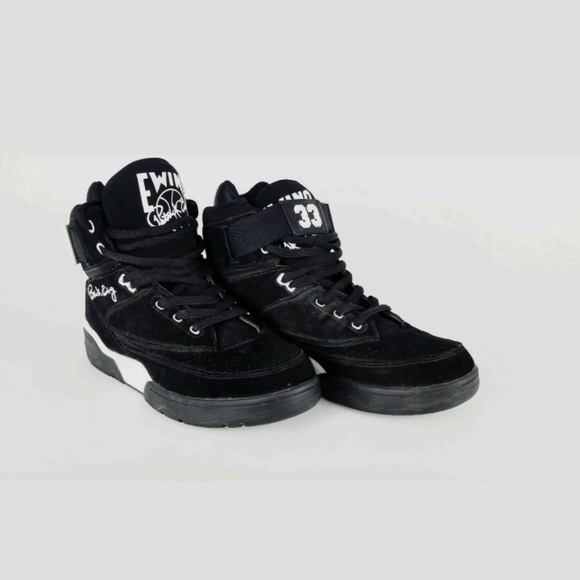 Patrick Ewing 33 Hi Black Suede/Black/White OG 11 - Picture 4 of 6